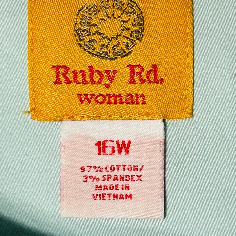 Ruby Rd. Mint Green Jacket (16W) - Picture 7 of 8